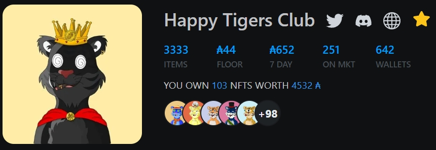KingLavignes's tweet photo. 👑🎉
To celebrate my 1K Twitter followers. I'm going to do these 3 Happy Tigers giveaway.

Follow : @happytigersclub 
Follow : @KingLavignes 
♥️ &amp; RT

Draw on 19 March 2023 at 3 pm. (UTC)

#CNFTCommunity #CNFTGiveaway #NFTs https://t.co/jSxYZtwnfY
