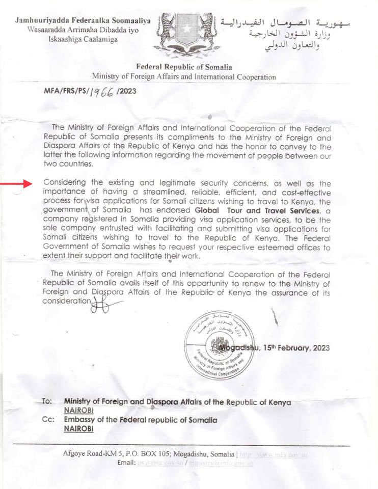 1) He travels with a UK passport on his foreign trips despite his duty being improving the standing of the Somali passport.

2) A couple of weeks ago he labeled all Somalis as potential terrorists in his bid to monetize the Kenya Visa for his DamulJadid pals.

Worst FM.