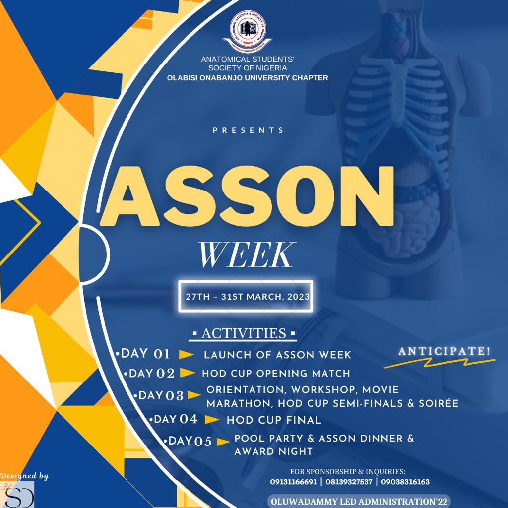 oou_asson7's tweet photo. 10 days to go😌🤩
You don't want to miss this🥵🔥
#assonweek23
#assonweek
#assonoou https://t.co/VH9nVnflZj