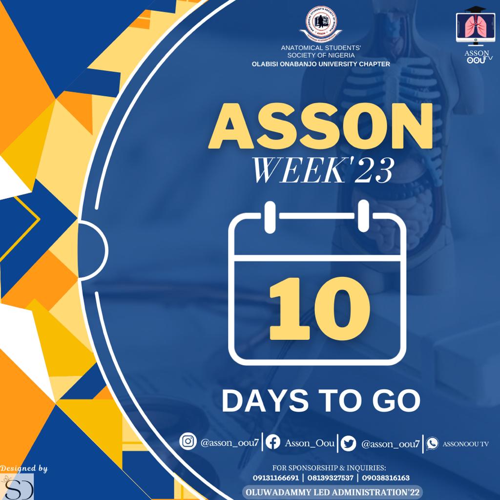 oou_asson7's tweet photo. 10 days to go😌🤩
You don't want to miss this🥵🔥
#assonweek23
#assonweek
#assonoou https://t.co/VH9nVnflZj