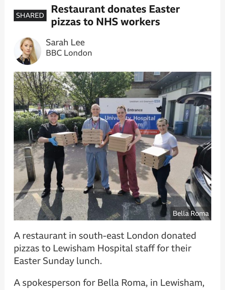 BellaRomaItalia's tweet image. 👏During Lockdown❤️

We are so proud to support all the staff #lewishamhospital . To everyone there thank you from the whole community for keeping us all safe🙏

🙏 @BBCNews @BBCLondonNews 🙏 

#NHSThankYou #NHSheroes #lewisham @LewishamMayores @SaviourCatholic @NHSuk