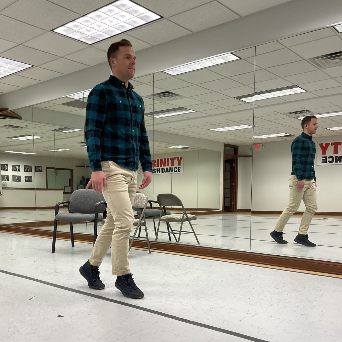 Area_Photog's tweet photo. .@JoshSpreiterTV has been practicing his Irish jig. I’m hoping to get him into the advanced class. ☘️ #news3now #inthe608 https://t.co/ClXKVR60Lv