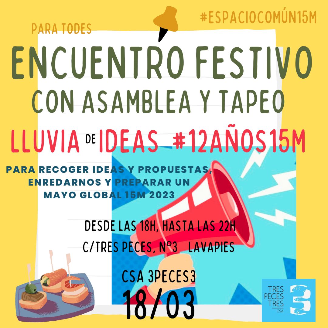 EspacioComun15M's tweet photo. Las luchas de los movimientos sociales no cesan. El tejido social está muy vivo con infinidad de grupos grandes y pequeños, pero para multiplicar su potencia y afrontar con éxito los retos planteados hay que…
#12años15M
https://t.co/xmJyn9bLUo https://t.co/Wjuioj00cT