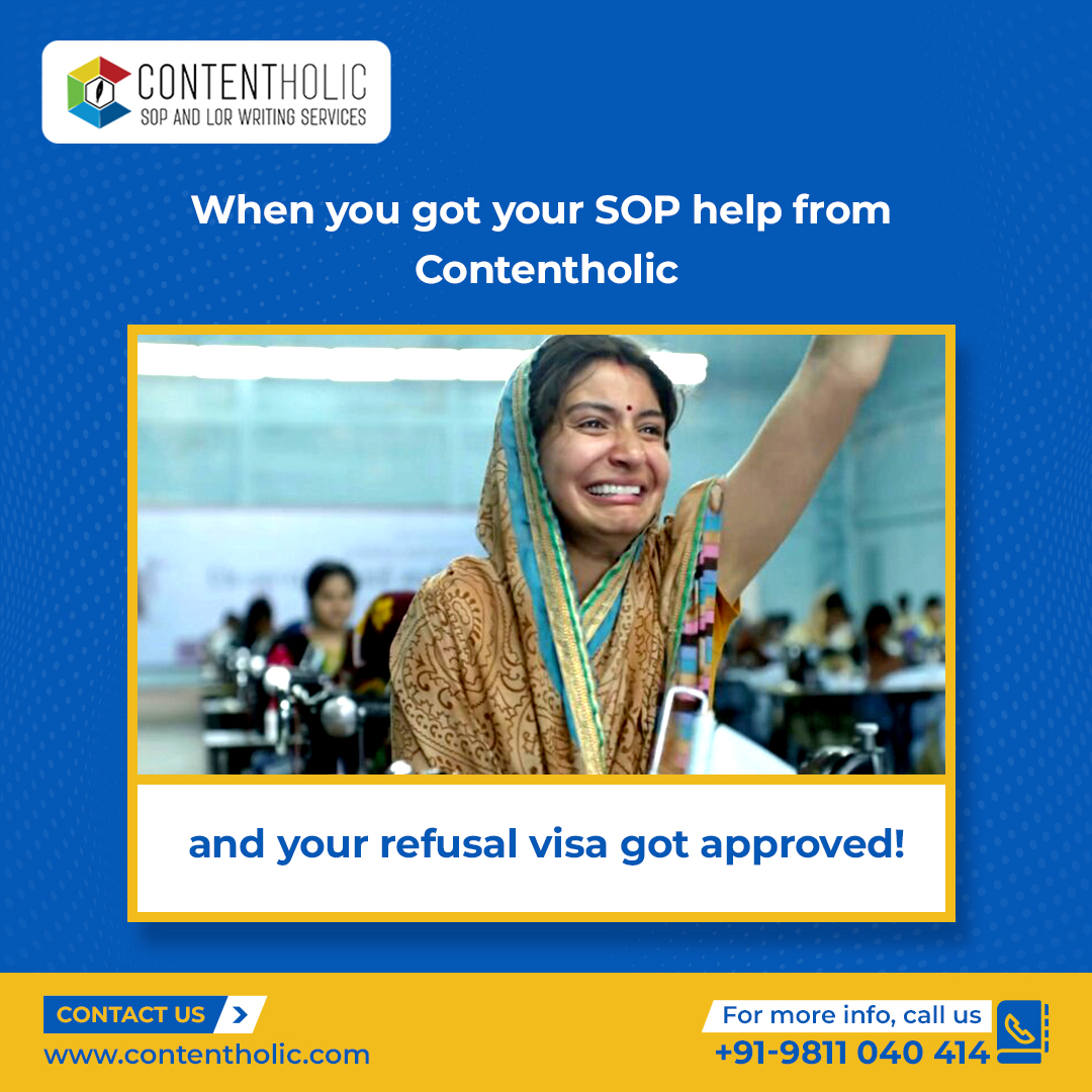 ContentHolic's tweet photo. We, at Contentholic have helped thousands of students in getting the #studyvisa after getting #VISA Rejection for various reasons.
Be it because of #StudyGap, Purpose of Visit, or doubt if he / she will leave Canada, Our #LOE after Refusal have gotten visa acceptance. https://t.co/0Hkwy2ABNI