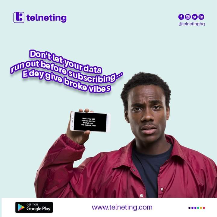 Telnetinghq's tweet photo. Don't get caught without data! 😅
Keep your subscription up-to-date and stay connected.
Trust us, running out of data gives major broke vibes.
.
.
.
#StayConnected
#NoDataNoProblem
#fridaynight
#cheers
#funfacts https://t.co/cv7u7dHFtQ