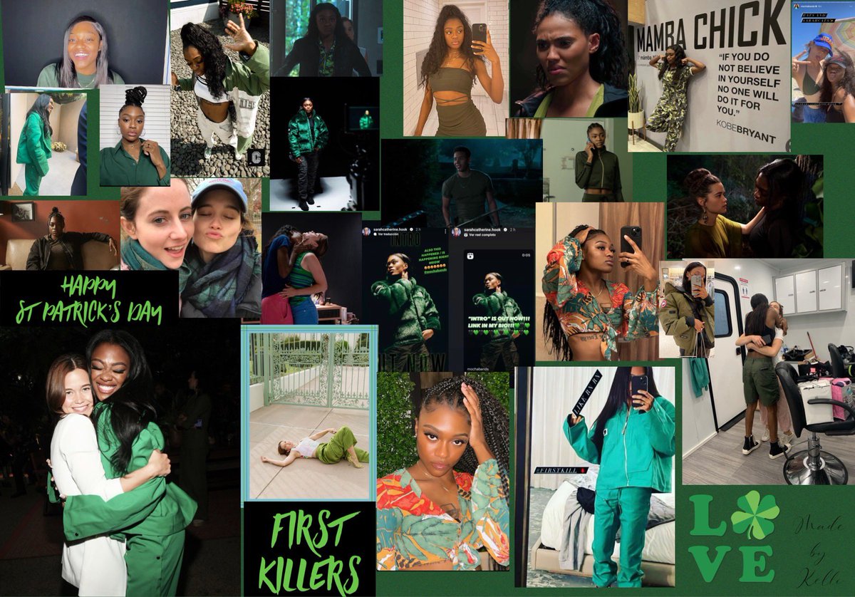 23KellBell23's tweet photo. Happy St. Patrick’s day #FirstKiller drink some Green beer have a shot of Jameson drink some Guinness just be safe. #SaveFirstKill 🍀🍀 💚💚 https://t.co/Ou8pNsZNkq