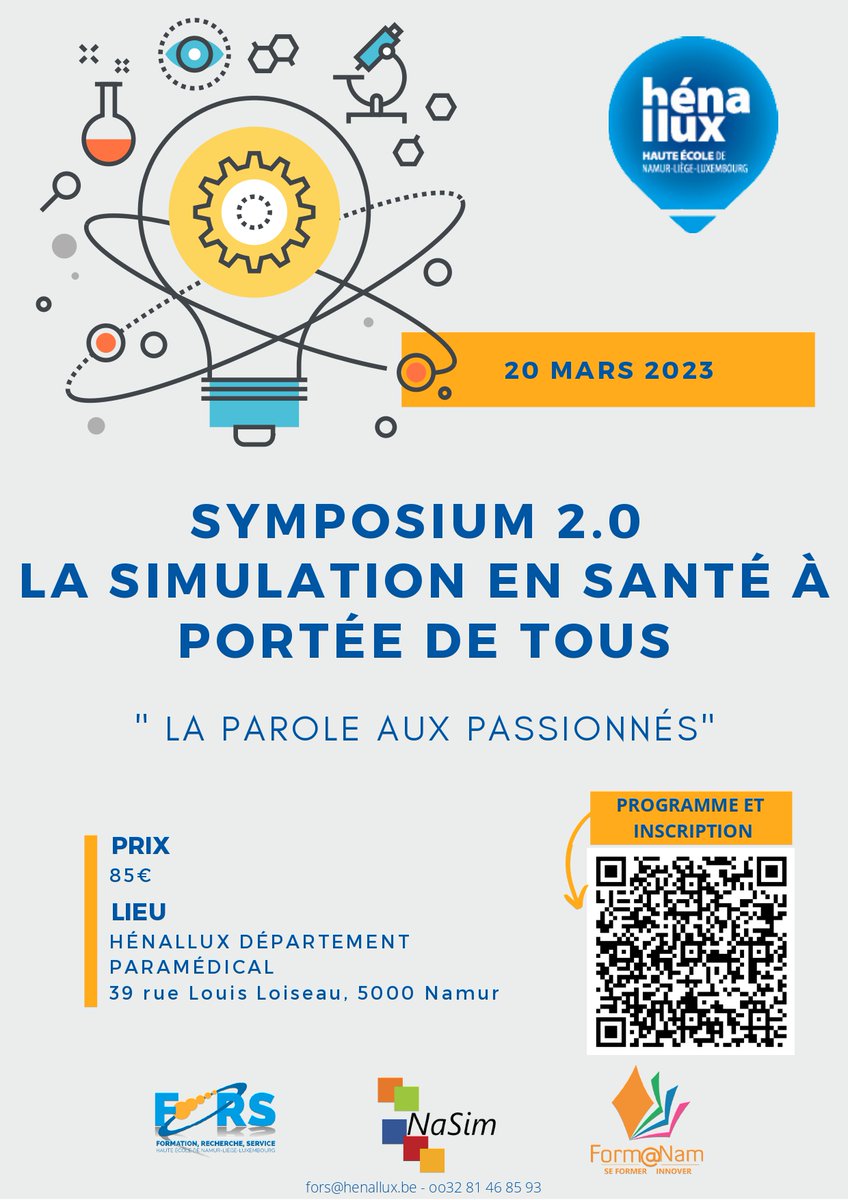 🟢 J-3 pour le 2e Symposium "La simulation en santé à portée de tous" à Namur ! 🇧🇪
​
📞 Retrouvez-nous lundi 20 mars à Henallux - Département Paramédical pour tester #SimulPhone, notre simulateur d'appels sensibles et d'urgences ! 
​
#symposium #simulation @HenalluxOffici1