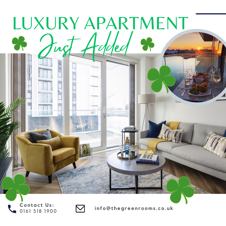 🍀Must be the luck of the Irish, 🍀🌈
A rare opportunity,  a one bedroom apartment has become available for a move early April. 
DM to arrange a viewing or for more information

🍀Happy St Patrick's Day 🍀
#apartmentliving #petfriendly #mediacity