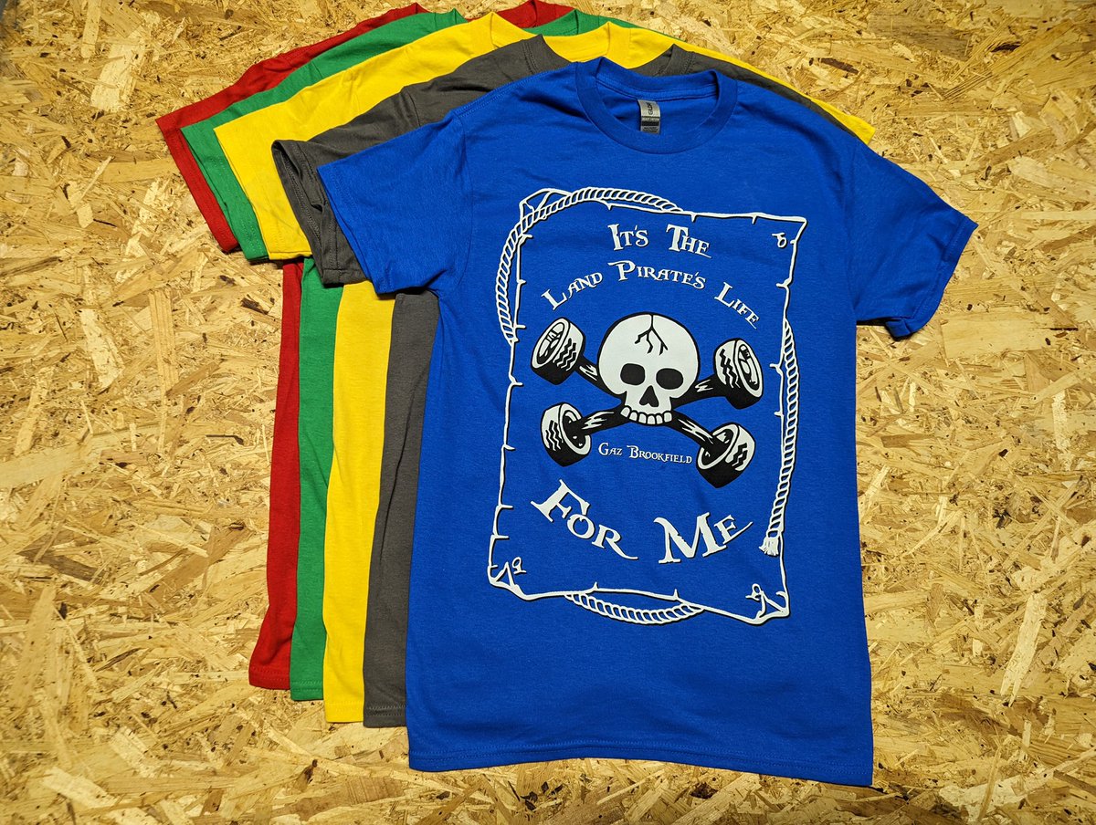 Happy #friday 
Take a look at these cool custom t-shirts we created for <a href="/GazBrookfield/">Gaz Brookfield</a> 

Curious to make your own Merch? Contact hello@merchstall.co.uk to get started!
#merchandise #customprinting