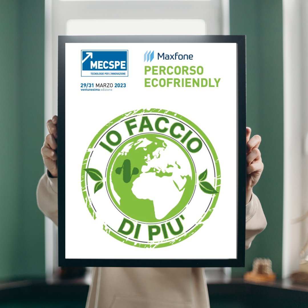MaxfoneItalia's tweet image. Maxfone è Ecofriendly ♻️🏴‍☠️

Se dal 29 al 31 marzo passate per la fiera #Mecspe di Bologna, cercate il nostro stand seguendo il percorso #ecofriendly - “io faccio di più”.

#Maxfone #DataFactory #DataDriven