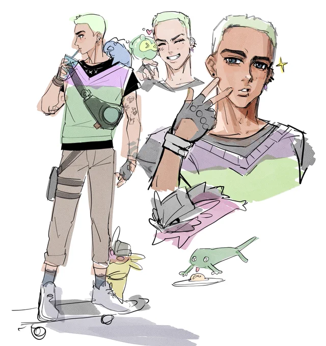Gekko doodle 