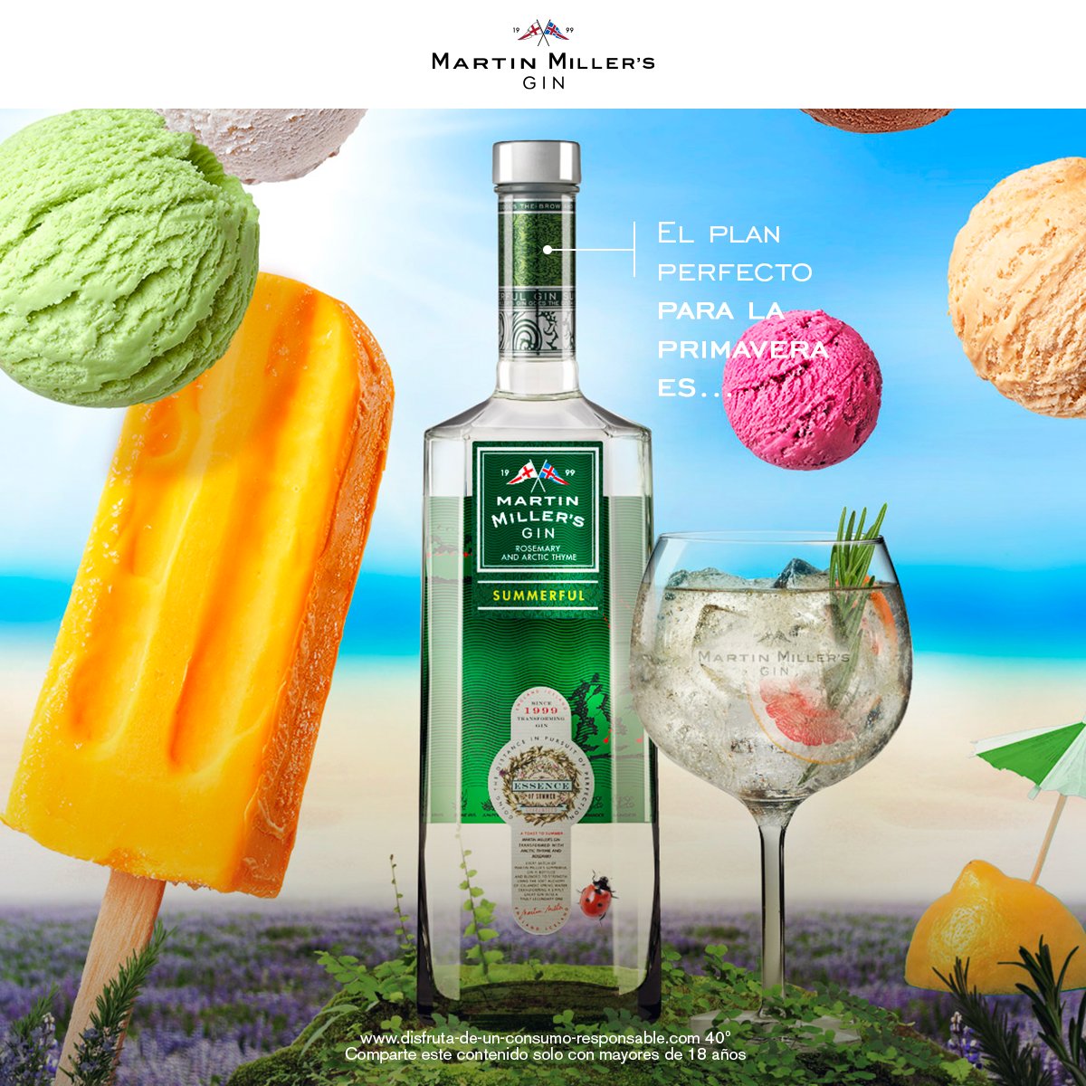 Uno de los mejores planes para celebrar la llegada de la primavera es disfrutar de una copa con Martin Miller’s Summerful Gin que se destaca por su suave dulzor con notas balsámicas y flores silvestres de primavera. 

#MartinMillersGin