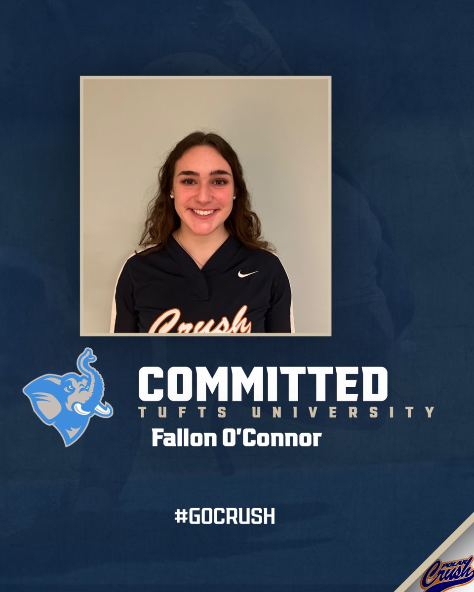 PolarCrush's tweet photo. Fallon O'Connor will head to Tufts this fall.  First member of the Crush to play for the Jumbos! https://t.co/16ddac14kY