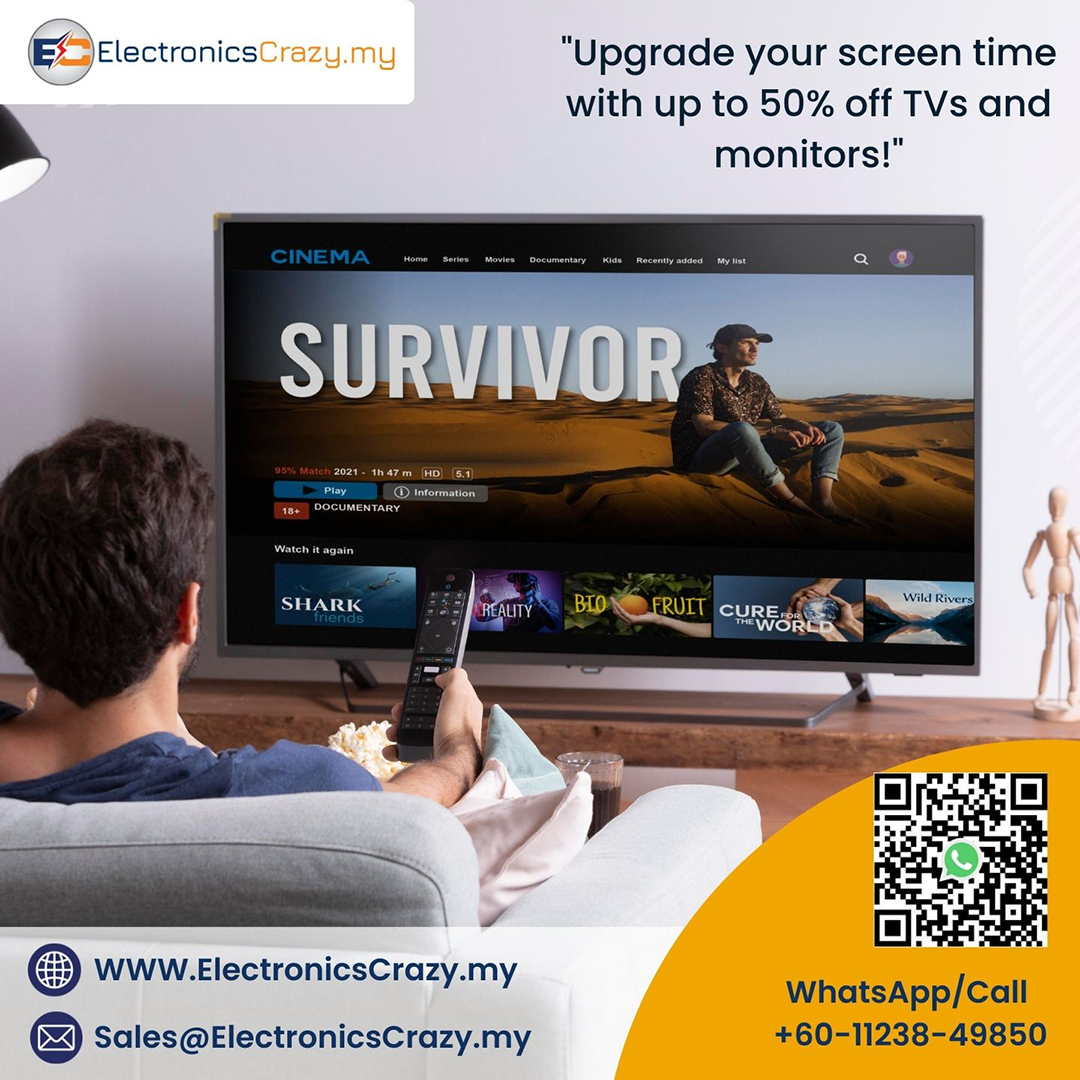EcrazyMY's tweet photo. "Upgrade your screen time with up to 50% off TVs and monitors!"

Check here : https://t.co/IEY3Tk2gTG
WhatsApp  : +60-11238-49850

#TVDeals #MonitorSale #AccessoriesDiscount #TechClearance #GadgetBargain #ScreenSavings #ElectronicDeals #HomeEntertainmentSale #OfficeUpgrade https://t.co/ilBIxtkz3H