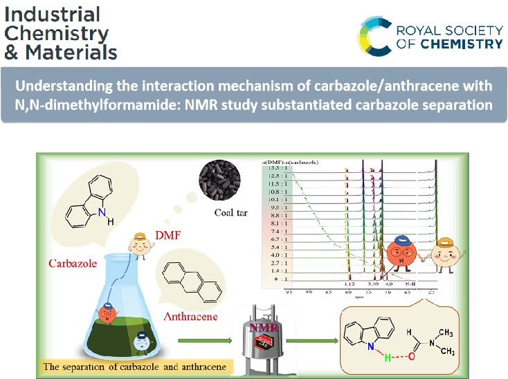 IndChemMater's tweet photo. What’s the #separation mechanism of #carbazole/#anthracene with N,N-dimethylformamide (#DMF)? Prof. Yan Qiao @UCAS1978 investigate the intermolecular interaction between them using various #NMR techniques.
👉 https://t.co/dDZ7pDp6Wn
@RoySocChem @ChemistryWorld @ChemistryNews https://t.co/xUwH5Ag86V