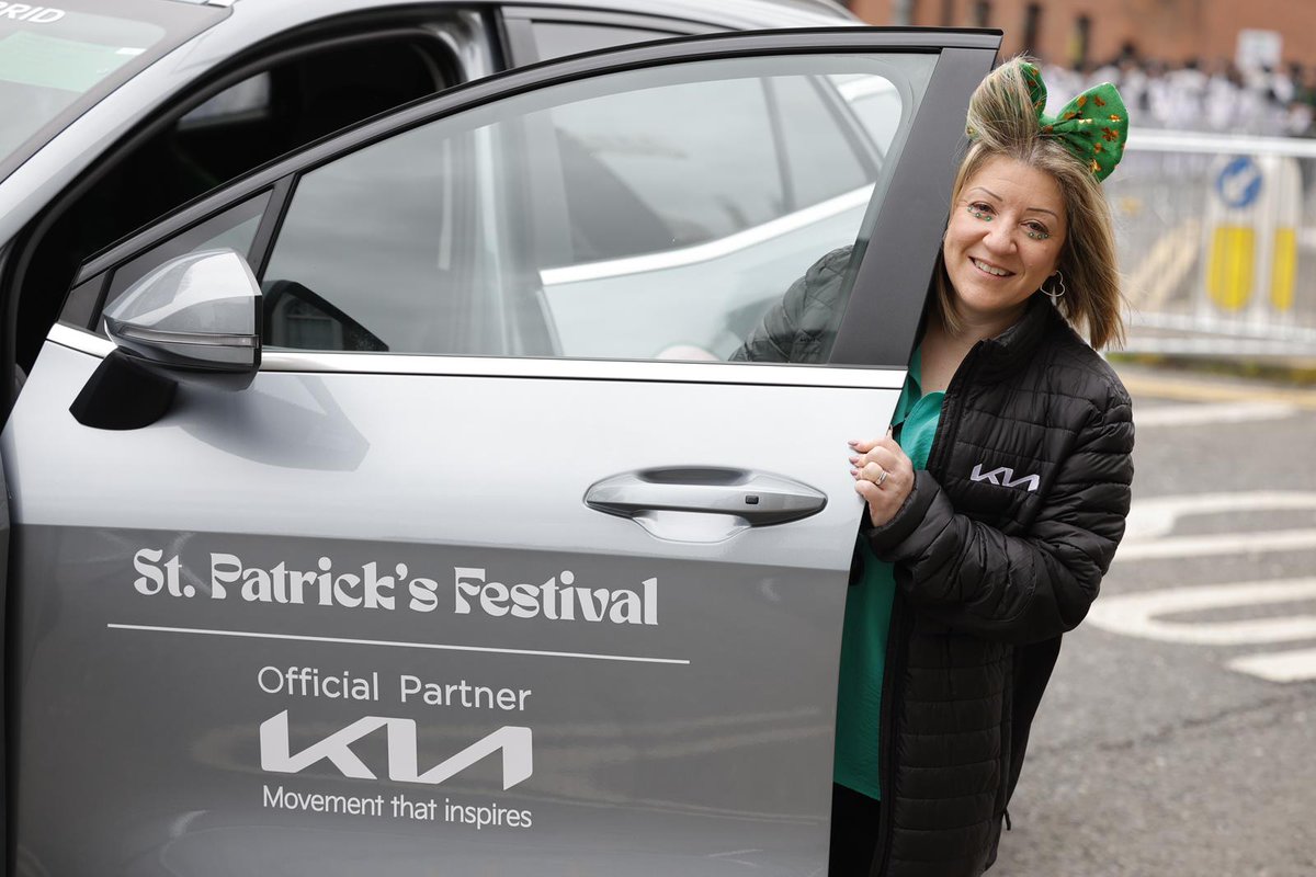 Happy St.Patrick's Day. ☘️ 

Tune into the National Parade at 12:00pm and catch Kia's  'A Future That Moves Us'' three-part parade pageant. 🌊 

<a href="/stpatricksfest/">St. Patrick's Festival 🇮🇪🐍☘️💚</a> #SPF23 #MovementThatInspires