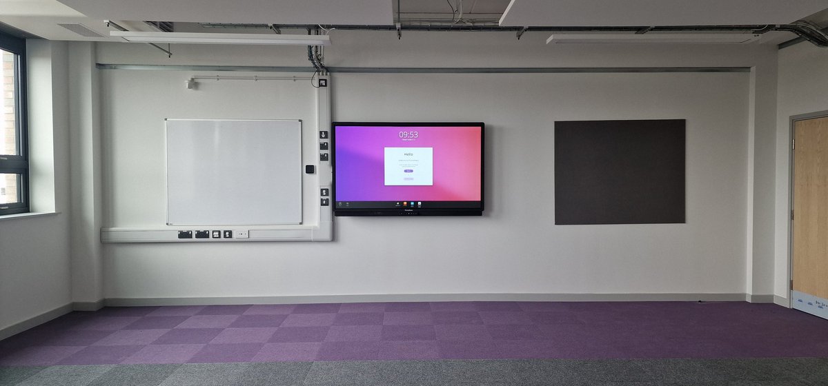 evrict's tweet image. Lots accomplished this week on site.  Promethean ActivPanel V9 #promethean #activpanel #teachingwall #tarletonacademy #academy #schoolrebuildingprogramme #srp #dfe