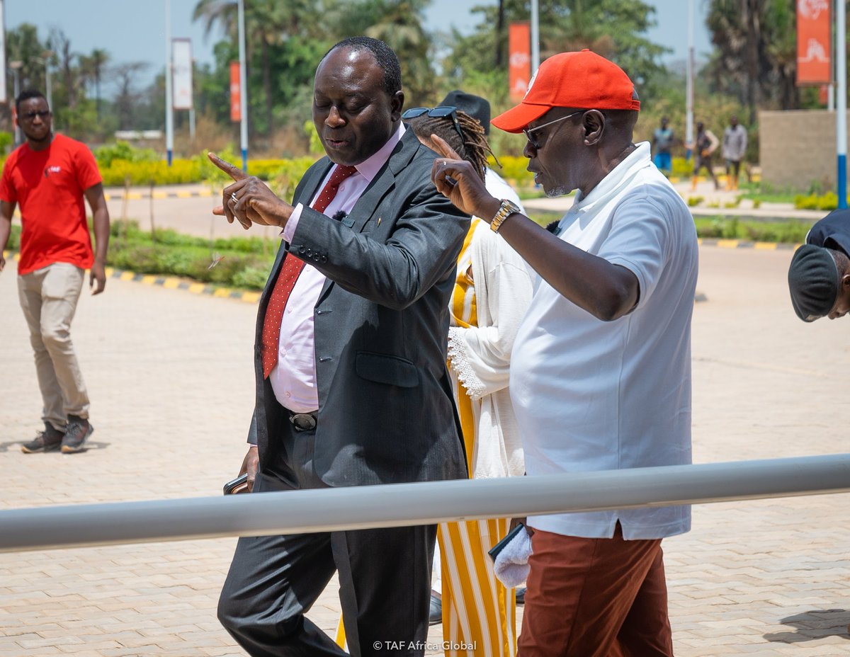 TafNjie's tweet photo. I was delighted to take The Hon. Ebrima Sillah of @MoTWIGambia and his delegates on a tour of #TAFCity yesterday. It’s always an honour to host dignitaries on the #TAFHub but even more exciting taking them on a tour of our projects. @Presidency_GMB @tafafricaglobal @TAFAfricaFdn https://t.co/nfdptNZNhD