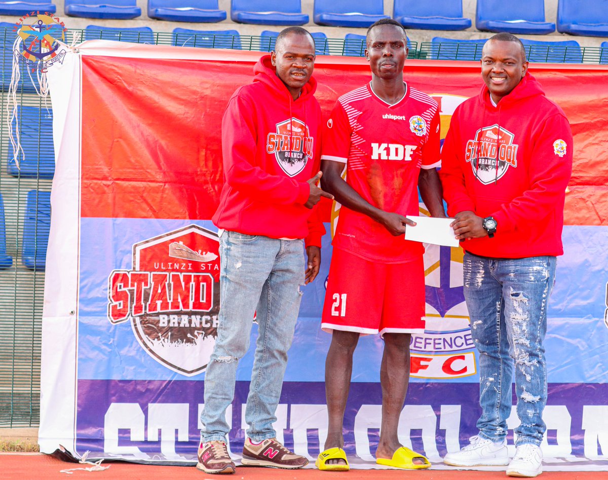 UlinziStarsFC's tweet photo. ๐| Much congratulations to Our Skipper Benard Ongoma for being voted the Fansโ Man of the Match award in yesterday's match against Tusker FC, an initiative by the #Stand001 Branch.
#ulinzifamily
#stand001branch
#GBUS https://t.co/owggrhjkSA
