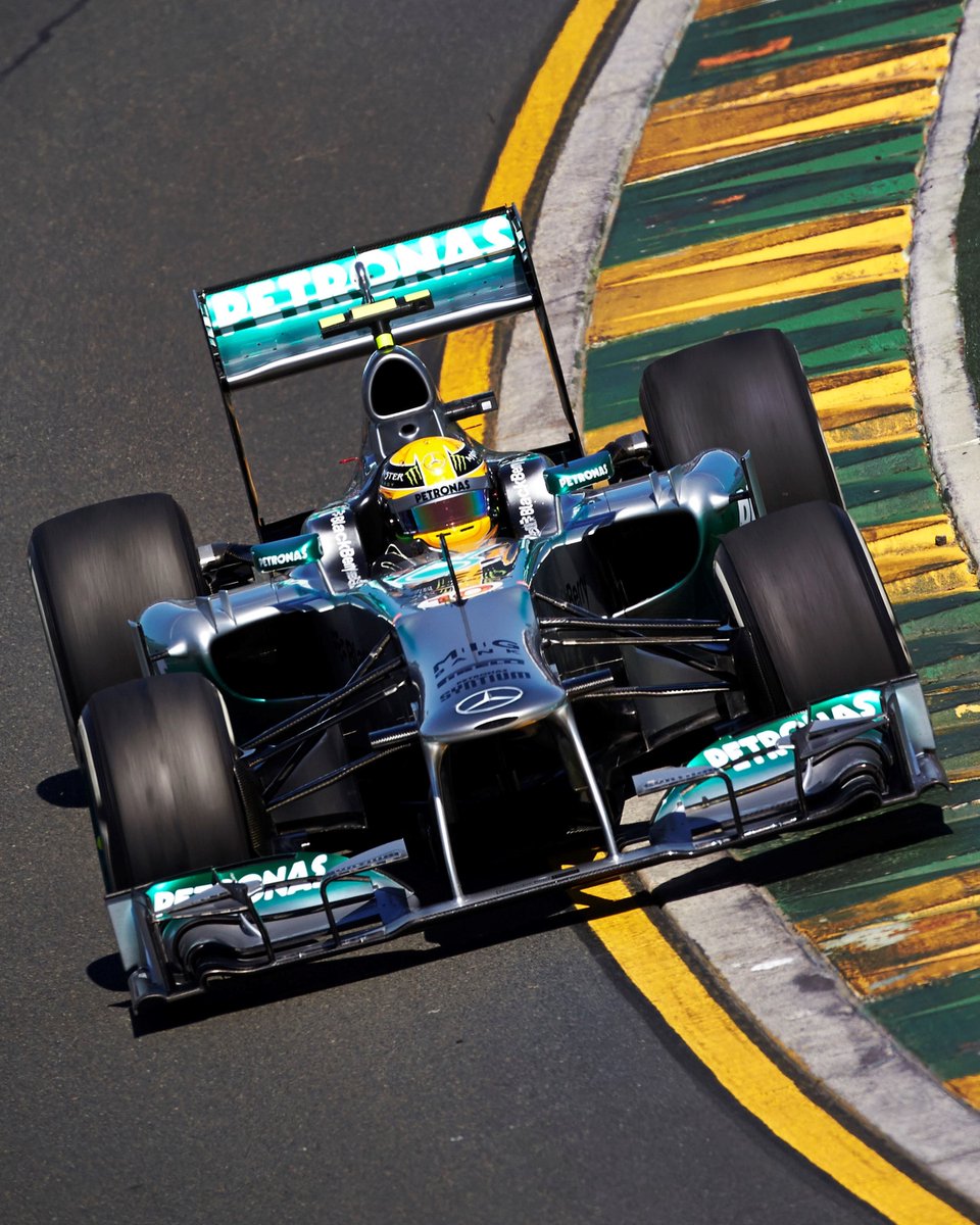 MercedesAMGF1's tweet photo. The beginning of something special...

#OTD 10 years ago, Lewis made his first start for the Team in Australia 💛 https://t.co/XLK0ayB34u