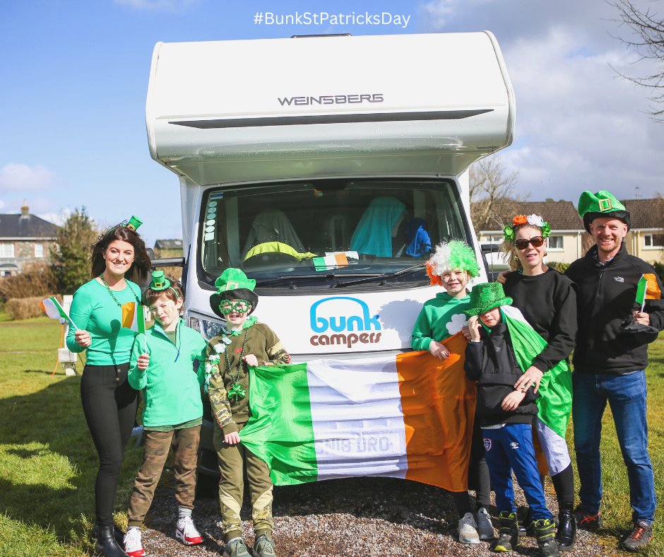 It's starting to look like a #BunkStPatricksDay at our #Dublin depot, with every single one of our #campervans and #motorhomes heading out to enjoy a St Patrick's day road trip. ⁠

Wishing all of our guests on the road a safe and happy #StPatricksDay weekend. ⁠
⁠