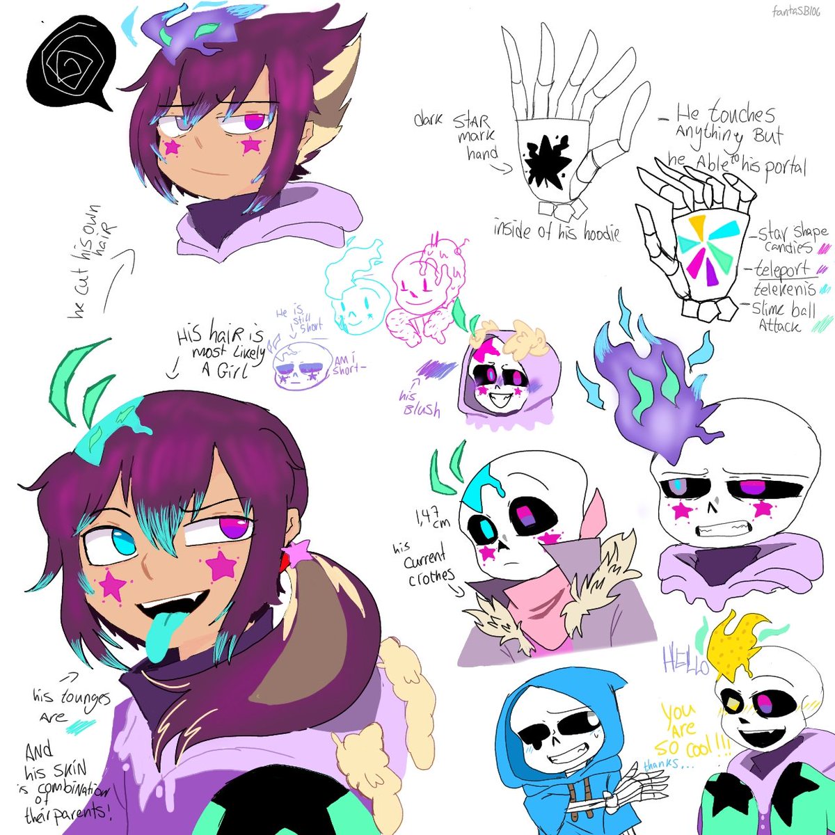 fanta_blog's tweet photo. Some Neón "starburst" doodles arts
Credit and belongs:
Neón"starburst"(first mintflare child)by me
Sweettale!sans"mint"and his brother  papyrus  by @heisaOwO
Astertale!sans"flare"by melaton1nx
Ryan (afterdeath  child) by @malvaviscomarsh
Art by me
#sweettale #mintflare #astertale https://t.co/QRxYIxTWjE