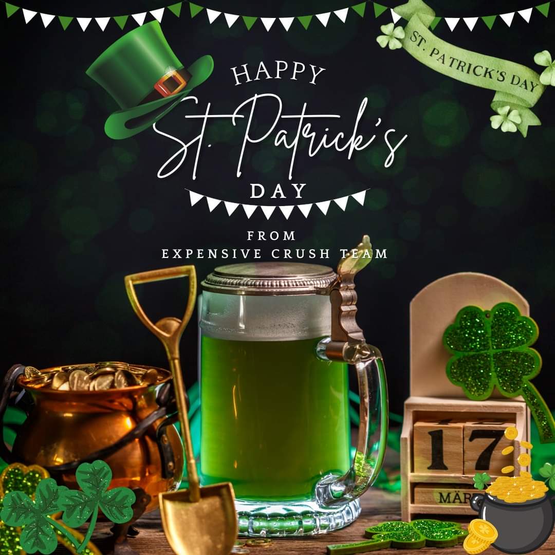 expensivecrush's tweet photo. Happy St. Patrick's Day
Let's celebrate St. Patrick's Day with the Expensive Crush Team.
Visit https://t.co/TQN0P5W2eX https://t.co/s3TamIl0Gv