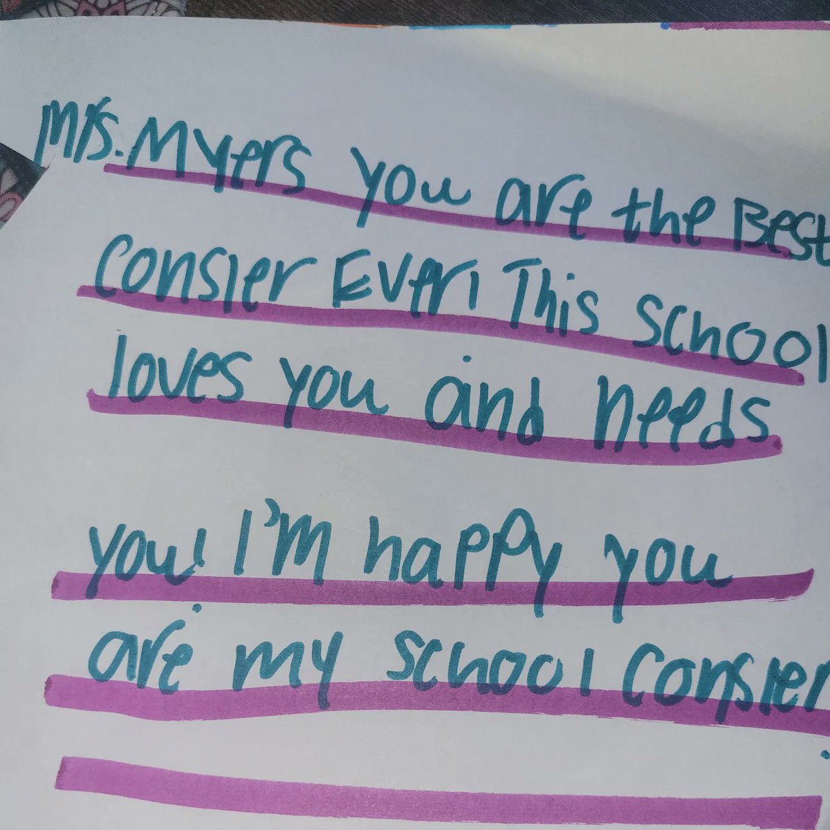 KristiMeyersSC's tweet photo. Lucky to be part of such an awesome community! Thank you for making me feel so loved during National School Counseling Week! https://t.co/8rSN49dLyg