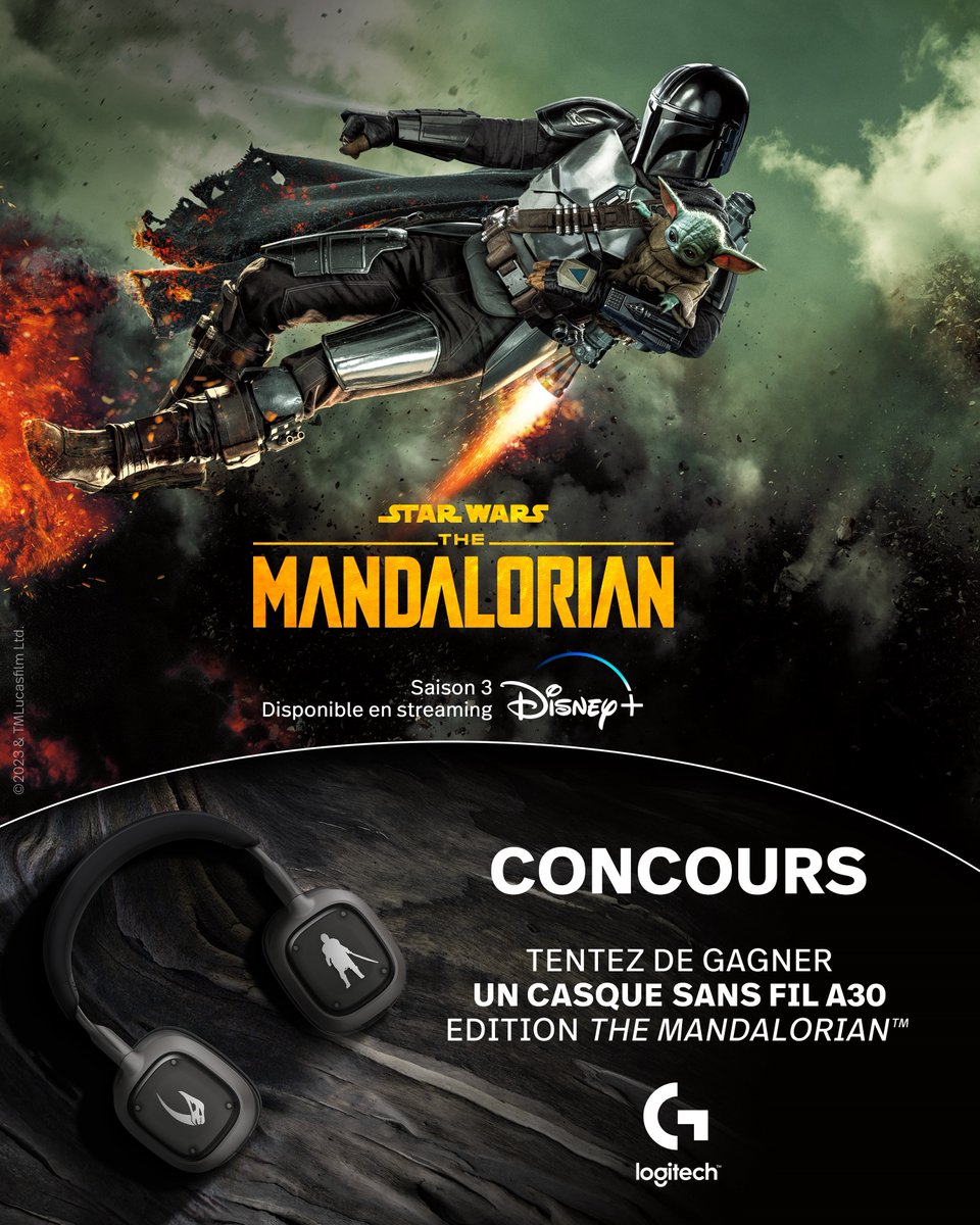 Partez en voyage à travers la galaxie ! 🌌 Tentez de gagner un casque A30 sans fil édition The Mandalorian™, en retweetant ce tweet.