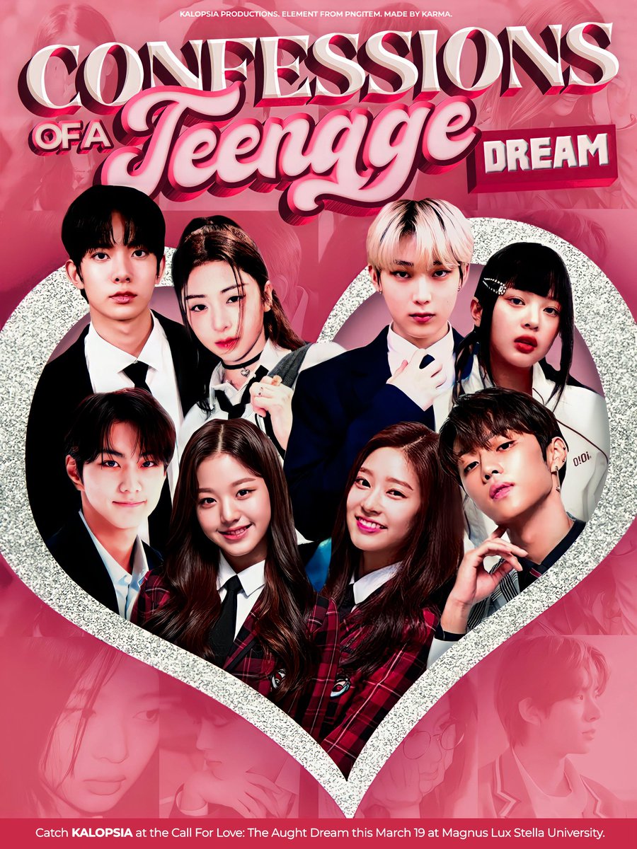 ㅤ 
ㅤ 
   KALOPSIA: Confessions of
   a Teenage Dream ——— ❦

   Catch KALOPSIA at CALL FOR LOVE:
   The  Aught  Dream  this  March  19  at 
   Magnus Lux Stella University.

   #ConfessionsOfATeenageDream
   #CallForLove #2000sGetawayDream
   #MemoirsOfLove 
͏͏͏͏͏ㅤ ㅤㅤ
ㅤ ㅤ