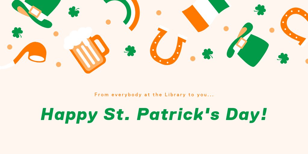 Celebrate St. Patrick's Day by exploring our leisure reading collection of Irish authors. From Lisa McInerney to Emma Donoghue, we have a variety of works that will transport you to Ireland🍀📖 #StPatricksDay #IrishLiterature 

Explore titles here 👇
ow.ly/Fuwe50NkYY3