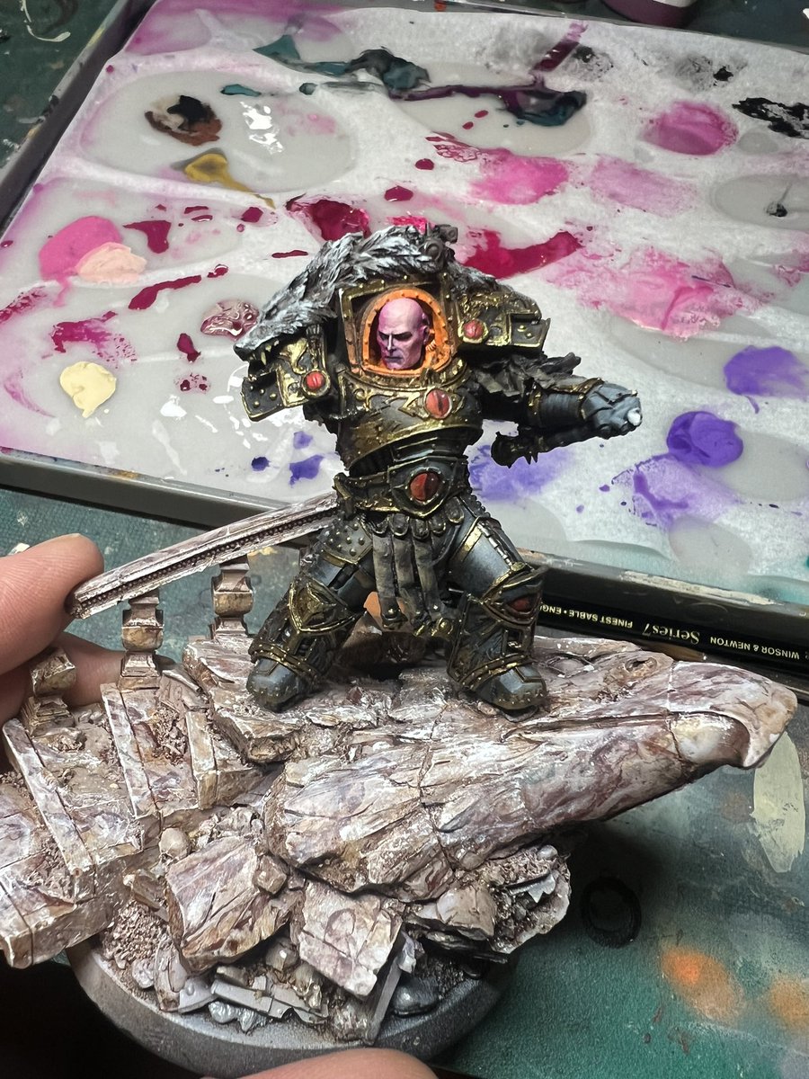 TimeNerd's tweet image. Mr Horus Heresy. 

#warhammer #warhammercommunity #warhammer40k #warhammer30k #paintingwarhammer #horusheresy #sonsofhorus #warmongers #heresy #spacemarine #hardforheresy #warmongers
