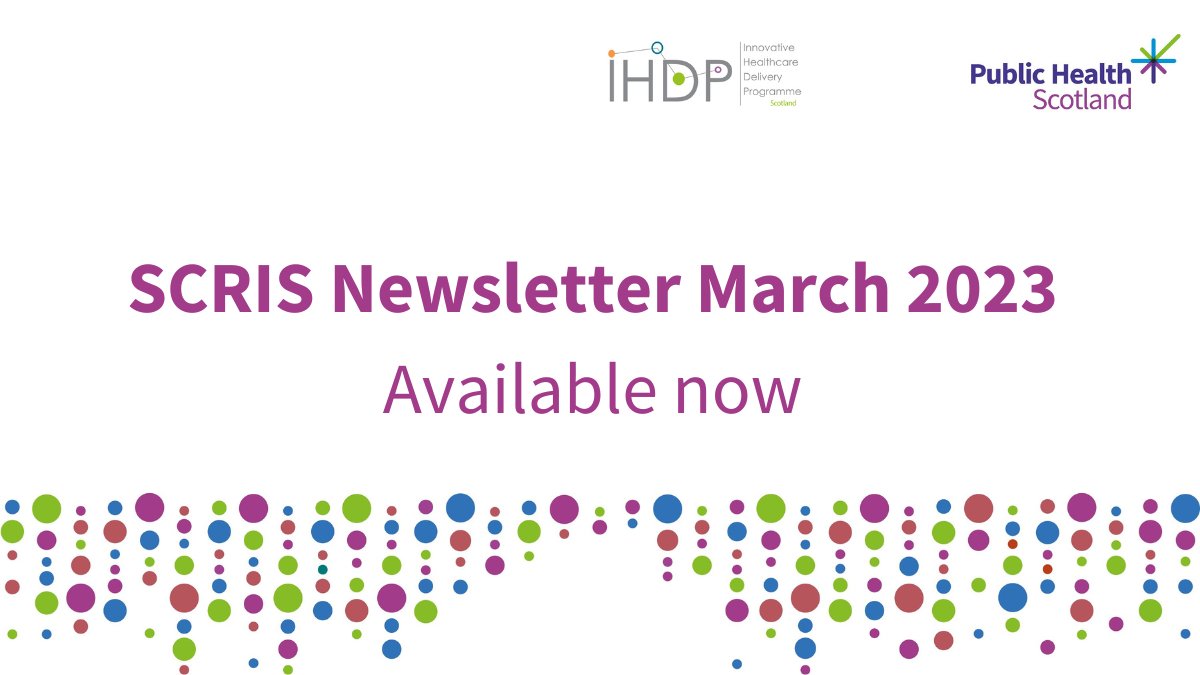 P_H_S_Official's tweet image. The Scottish Cancer Registry &amp;amp; Intelligence Service dashboard helps health professionals to plan for better #cancer services and care for patients.

Read latest developments in the March SCRIS newsletter: bit.ly/SCRISMarch2023

Be added to our mailing list: 📩phs.scris@phs.scot