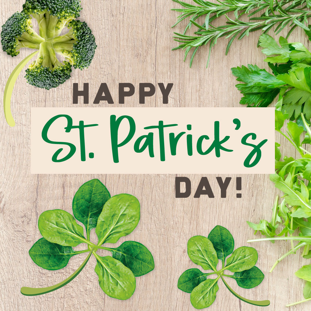 Don't forget to wear green today (and eat some greens, too!) 🥦🌱🥬 Happy St. Patrick's Day! 🍀 #happystpatricksday #stpatricksday #stpatricksday2023 #greens #eatyourveggies #broccoli #spinach #frozenvegetables