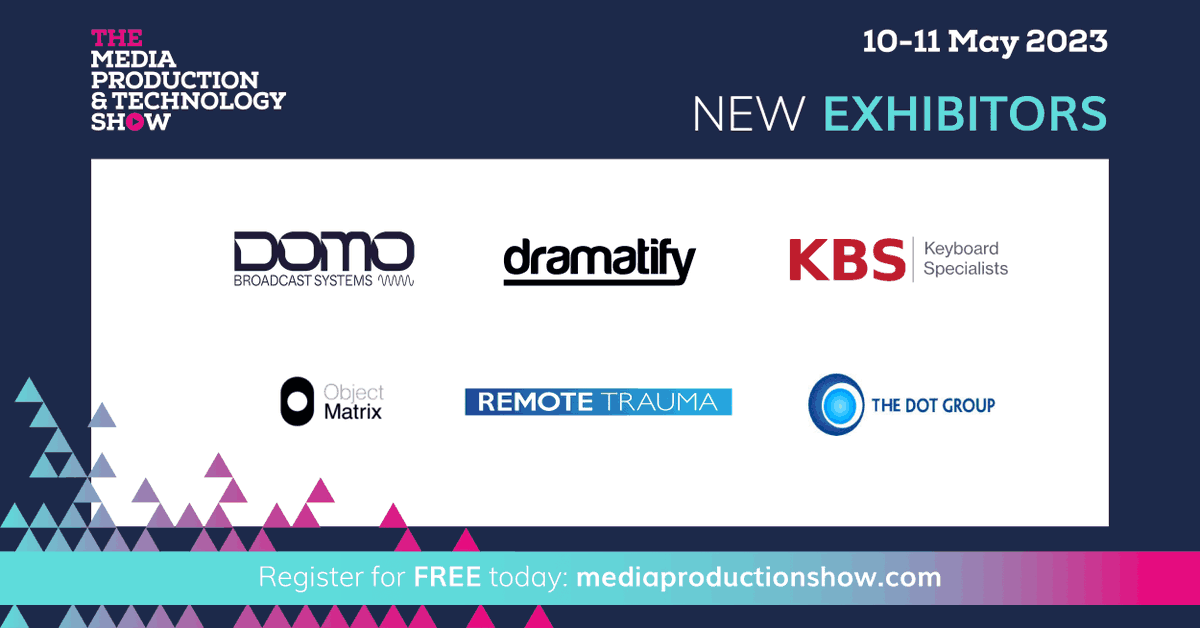 mpts_london's tweet image. We are pleased to have @dbsbroadcast, @dramatify, @KBSKeyboards, @Object_Matrix, @RemoteTrauma and @DOTGroupLtd joining us to exhibit for the first time at #MPTS2023.

See who else you can meet at the show and register now at: bit.ly/MPTS2023regist…