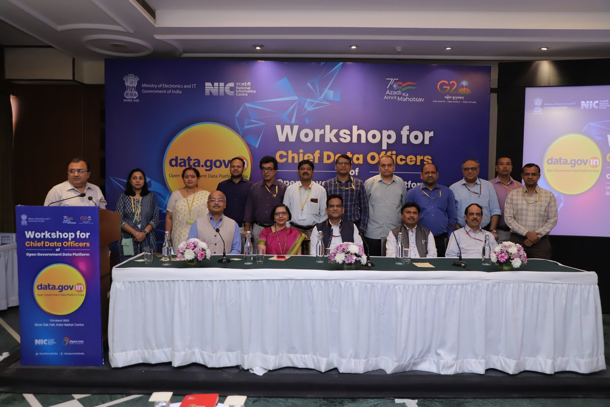 DataPortalIndia's tweet image. #Workshop for #ChiefDataOfficers of OGD Platform. CDOs from various Ministries/Departments shared their #OpenData sharing experience.  @GoI_MeitY      @NICMeity #Data