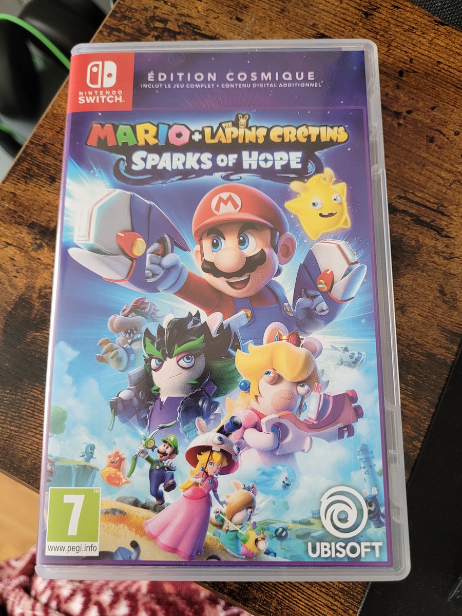 Rheanerys_'s tweet photo. 30€ chez @Micromania_Fr ça se refuse pas! #NintendoSwitch #NintendoSwitchOLED #MarioSparksOfHope https://t.co/W4EndIy1Co