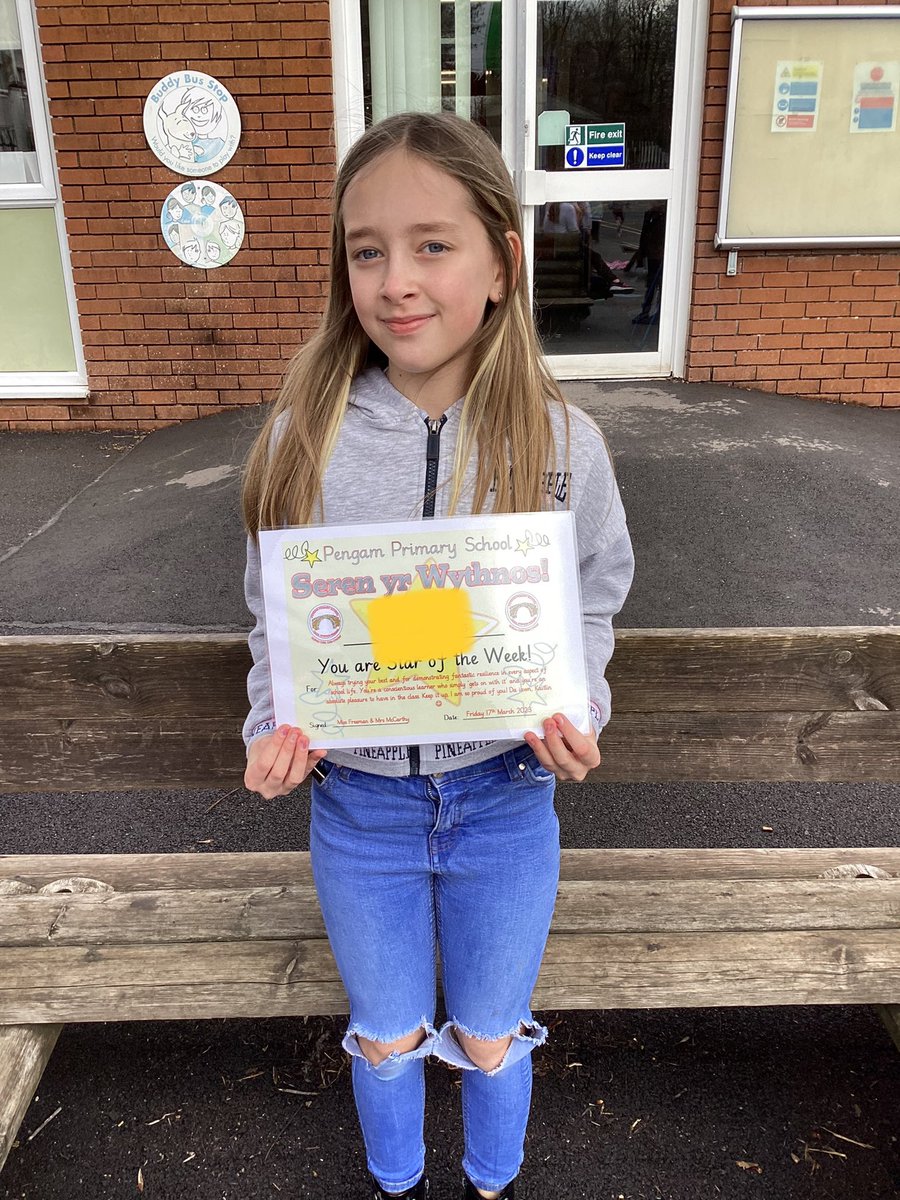 Congratulations to our Seren yr Wythnos this week🌟 You’re so conscientious and always give 100% in everything that is asked of you. Da iawn 😃👏🏼