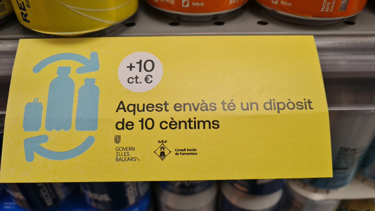 cmar_ib's tweet image. ♻️Formentera aspira a ser pionera en la introducció del Sistema de Retorn d’Envasos, #SDDR, a l’Estat

🍾El Govern organitza una acció demostrativa per aclarir dubtes davant l’inici de la Prova pilot que estableix la Llei de Residus

tn.caib.es/SDDRFormentera