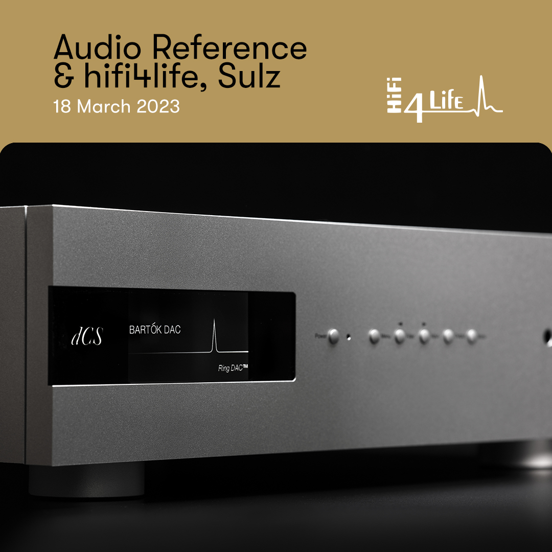 dCSonlythemusic's tweet photo. German-based audiophiles are invited to experience dCS #BartókAPEX with Audio Reference & hifi4life #Sulz, #Germany: tomorrow, Saturday 18th March.
Visit our Events page for full details: https://t.co/WTnvESPCvZ https://t.co/ASH21dThT4