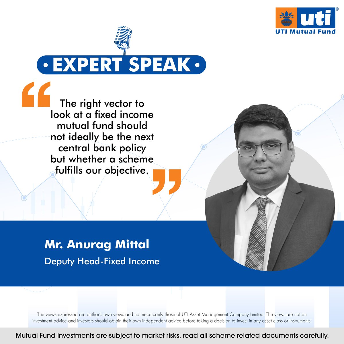 Mr. Anurag Mittal, Deputy Head - Fixed Income, talks about how to develop a framework for fixed income allocation: bit.ly/40c7vGD 

#ExpertSpeak #UTIMutualFund #FixedIncome #MutualFunds