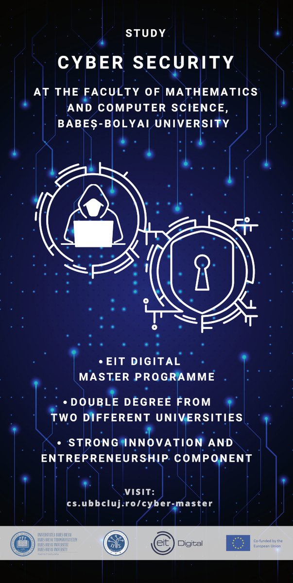 Prof. Salvatore Moccia, Head of Master School – EIT Digital: Opportunities of the EIT Digital Master School for students: The UBB EIT Digital Cyber Security Master