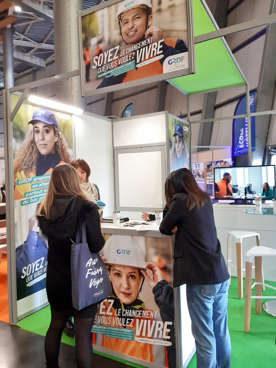#GRDF présent au salon de l'étudiant pendant 2 jours. Des postes à pourvoir en alternance mais pas seulement.