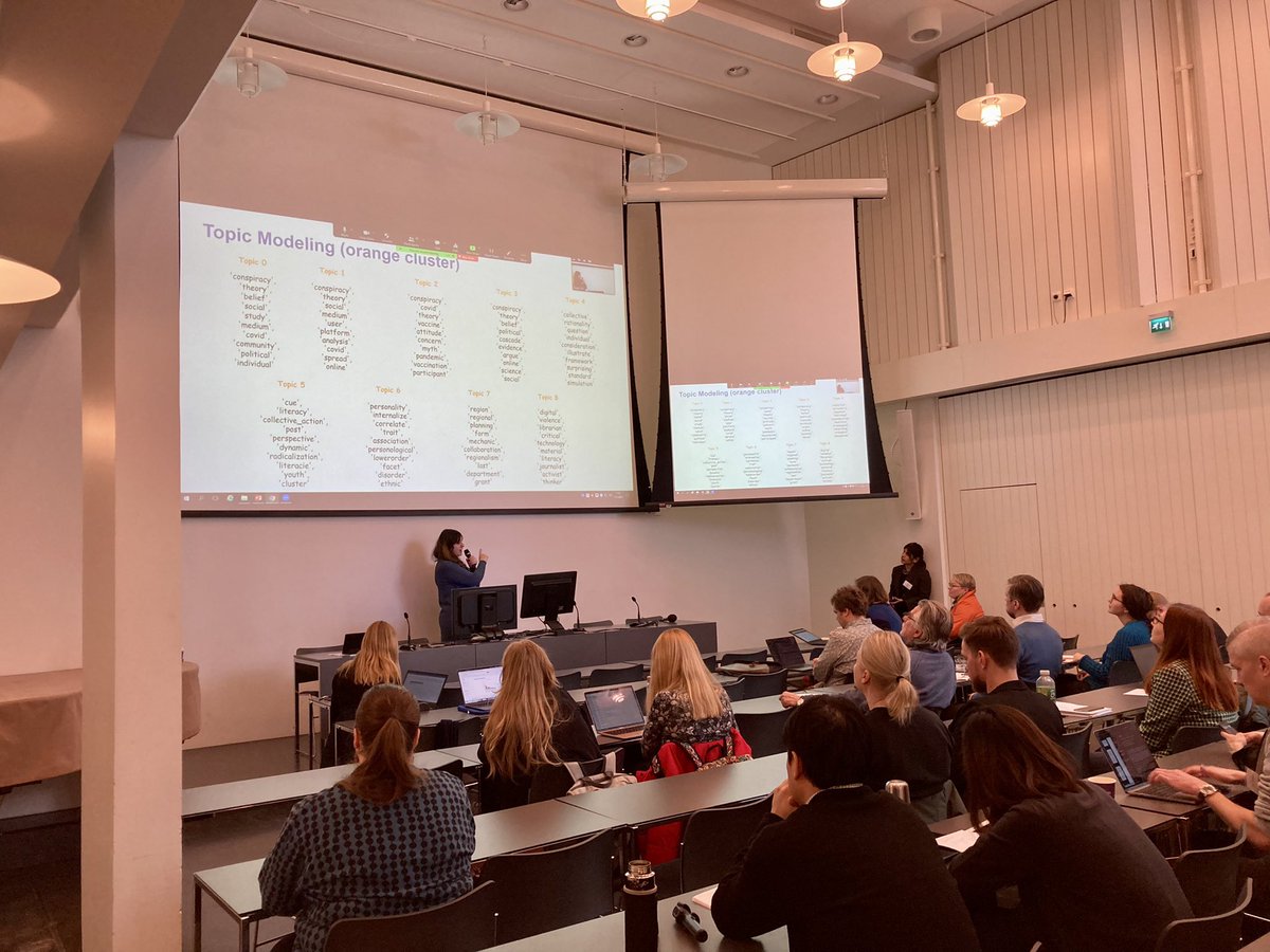DayeiOh's tweet photo. Fiza, @moojan_a and I presented our preliminary analysis on online epistemic communities: reshaping of the distinction between experts and amateurs, rethinking the emancipatory vs conspiratorial implications of epistemic pluralism #DataficationHSSH https://t.co/tH0gpLB5l7