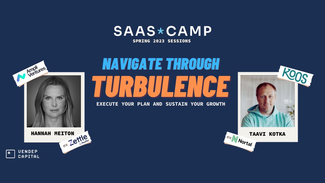 vendepcapital's tweet photo. ...and that's a wrap for another amazing #SaaSCamp week!  Thank you our amazing guests @hannahmeiton and @taavikotka    🙏  
If you missed the session(s), no worries – the recordings will be published on our YouTube Channel: https://t.co/kUZS6kaOy7 https://t.co/eyKMnXcDvT