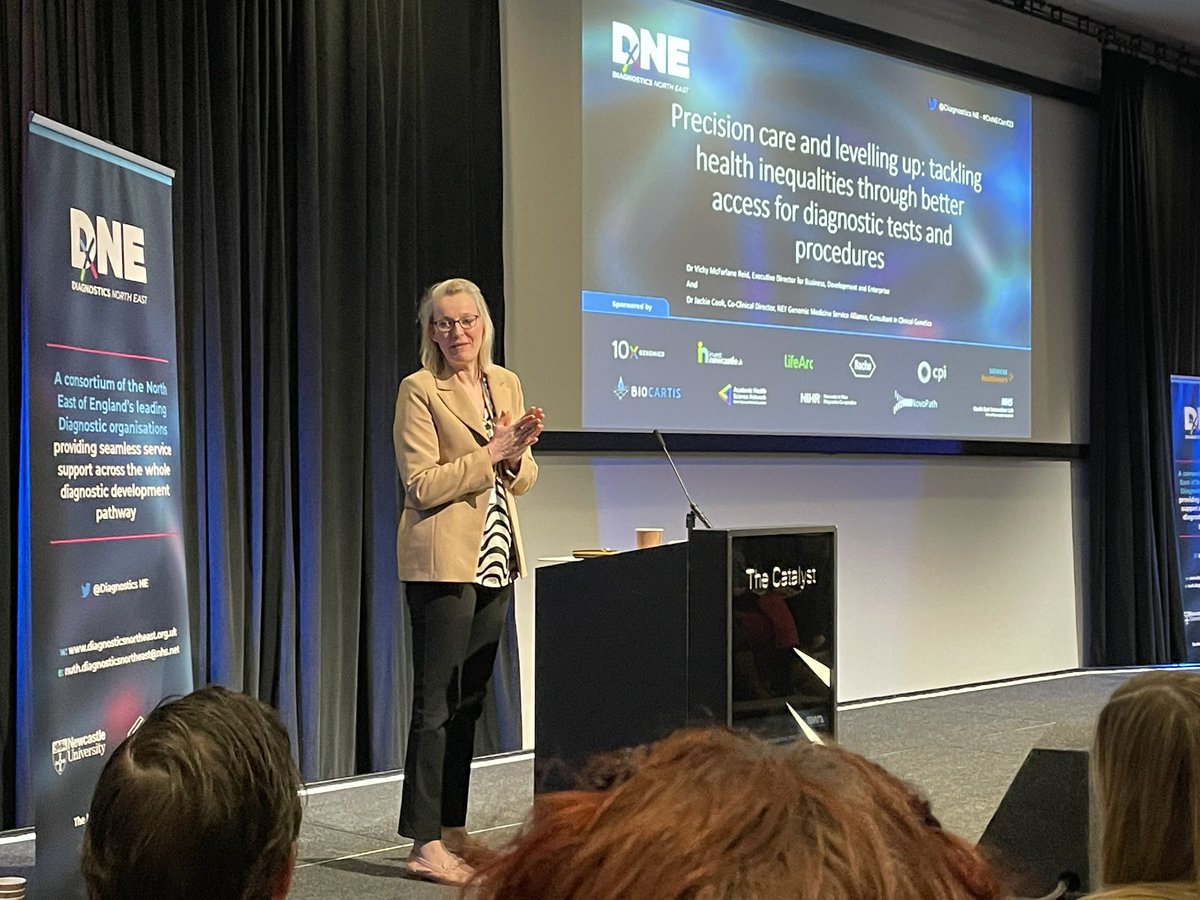 ‘Rapid #innovation in diagnostic technology and improving patient pathways enables opportunities to expand access and delivery.’ 

Our exec director Vicky Macfarlane Reid at #DxNEConf23 talks about tackling health inequalities through better access to #diagnostics