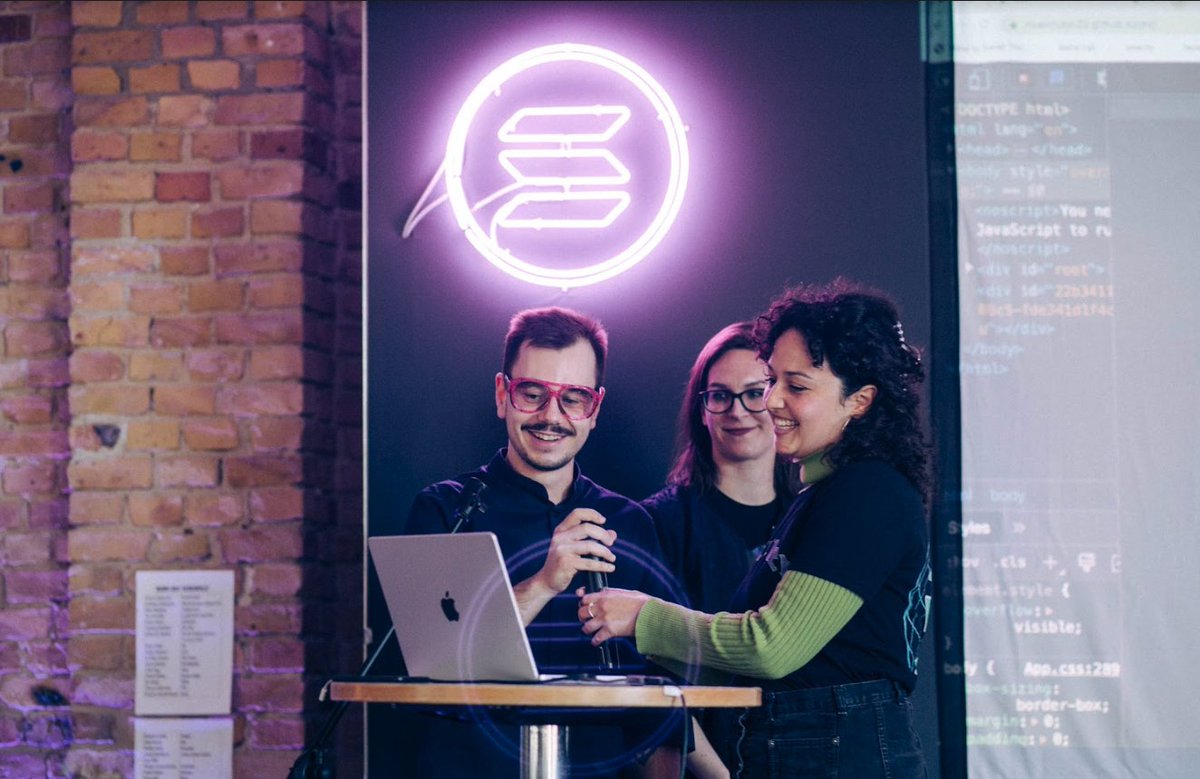 H.E.R. DAO Germany (@herdaogermany) on Twitter photo This Wednesday #grizzlyton ended with a demo day at Berlin Build Station. Amazing 🔥womxn ♥️hacked in these teams: <a href="/ohr_xyz/">ohr</a> @quadra_to @SolLightning <a href="/sunrisestake/">Sunrise Stake</a> <a href="/Ogmi_io/">Ogmi</a> <a href="/solwavescity/">Solwaves</a> <a href="/StonedApeCrew/">Stoned Ape Crew</a> <a href="/CryptoGirlsClub/">Crypto Girls Club</a> and <a href="/mapsyourway/">Geo</a>
Comment🧵, if we forgot someone This Wednesday #grizzlyton ended with a demo day at Berlin Build Station. Amazing 🔥womxn ♥️hacked in these teams: <a href="/ohr_xyz/">ohr</a> @quadra_to @SolLightning <a href="/sunrisestake/">Sunrise Stake</a> <a href="/Ogmi_io/">Ogmi</a> <a href="/solwavescity/">Solwaves</a> <a href="/StonedApeCrew/">Stoned Ape Crew</a> <a href="/CryptoGirlsClub/">Crypto Girls Club</a> and <a href="/mapsyourway/">Geo</a>
Comment🧵, if we forgot someone