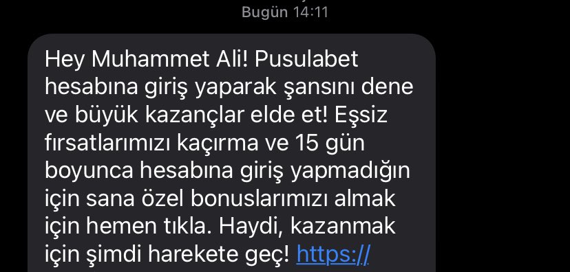 Bu mesaj bazı şeylerin değiştiğini işaret  ediyor