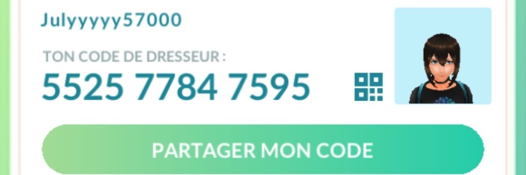 Badguys50's tweet photo. Soyons amis dans Pokémon GO ! Mon Code de Dresseur est : 5525 7784 7595. https://t.co/LCO7dMCDMc