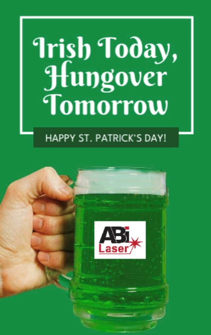 ABILASERUK's tweet photo. Happy St. Patrick's Day ☘️ 
Good Job it’s Friday, think the team
Will all have sore heads in the morning. How many pints of Guinness do you think will be consumed this evening? 
#Happyfriday #stpatricksday #Teamdrinks #teambuildingactivities #endoftheweek https://t.co/85xn4UU1EA